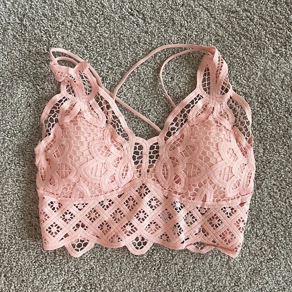 Pink lace bralet osfm - Picture 1 of 2